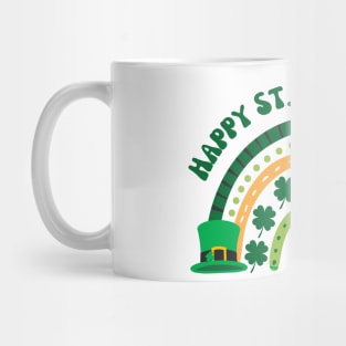 Happy St. Patricks Day, Green Rainbow and lucky charms Mug